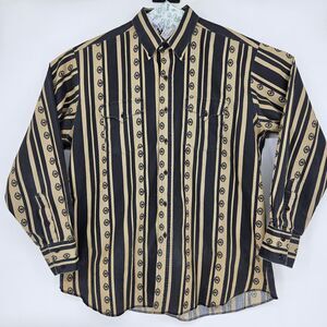 Vtg Panhandle Slim Shirt Mens XL Button Up‎ Aztec Southwestern Long Sleeve